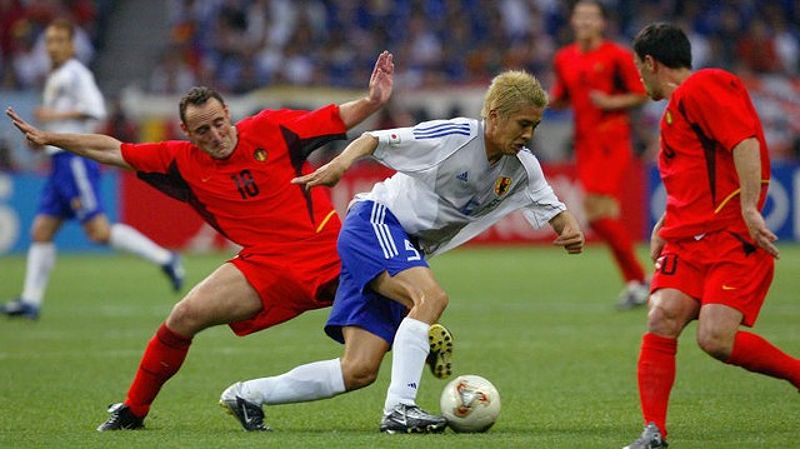 Đội tuyển Nhật Bản trong trận đấu World Cup 2002