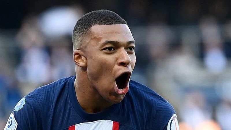 Kylian Mbappé trong trận đấu