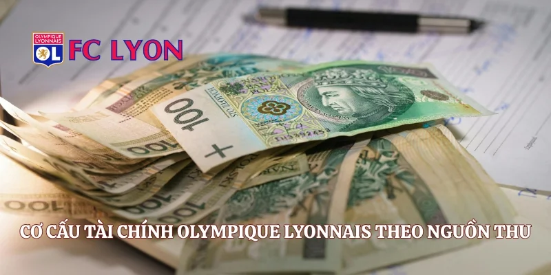 Cơ cấu tài chính Olympique Lyonnais theo nguồn thu