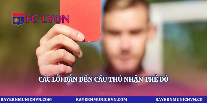 Các lỗi dẫn đến cầu thủ nhận thẻ đỏ