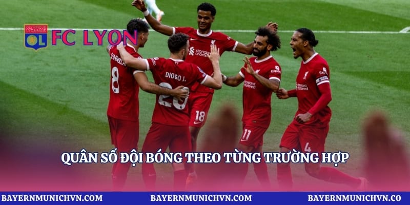Quân số đội bóng theo từng trường hợp